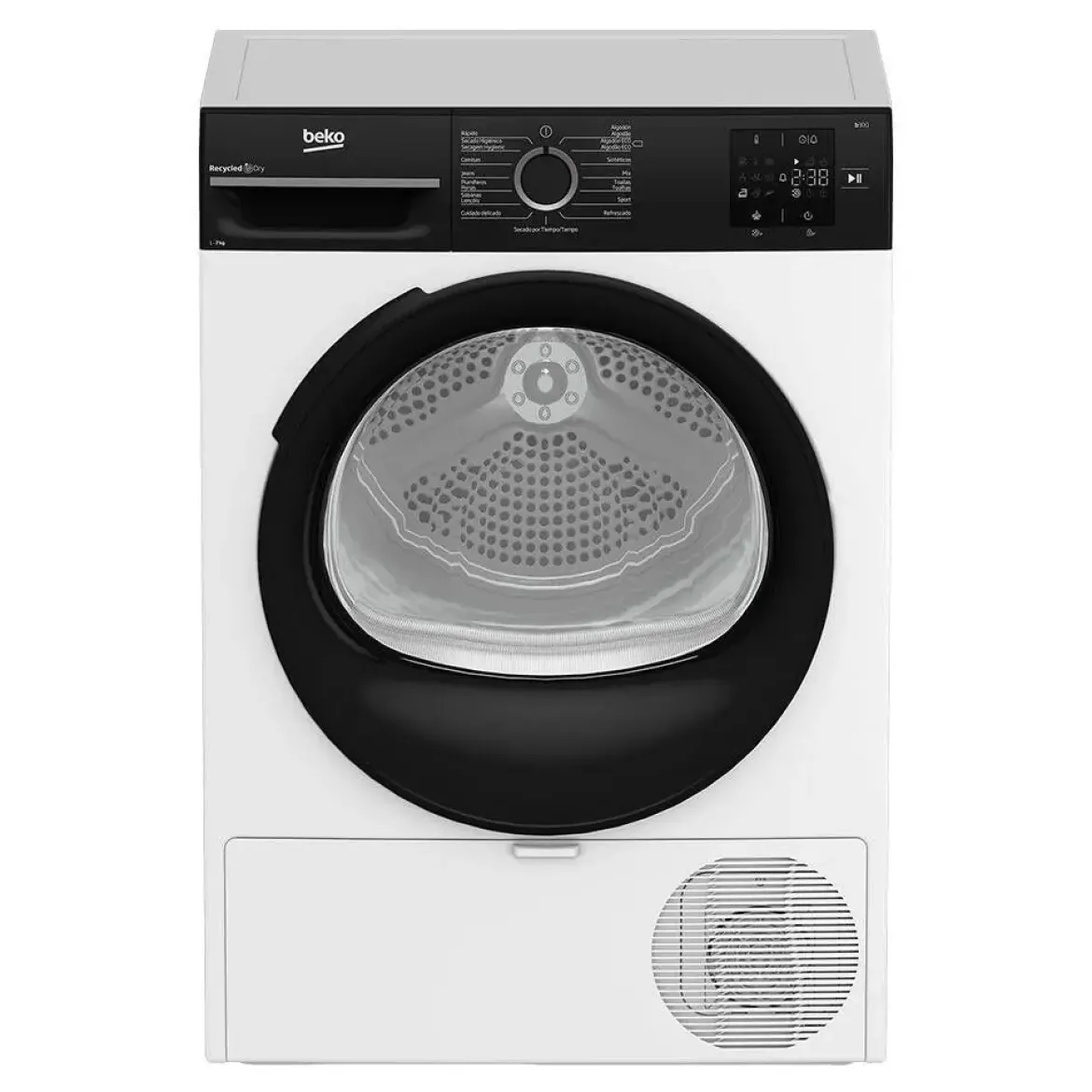 Secadora de Bomba de Calor 7 kg Clase E BEKO BM3T37230W OptiSense