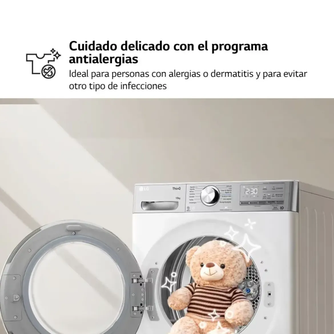 Secadora LG 9 kg Bomba Calor A++ Cristal RH90V5AV6N
