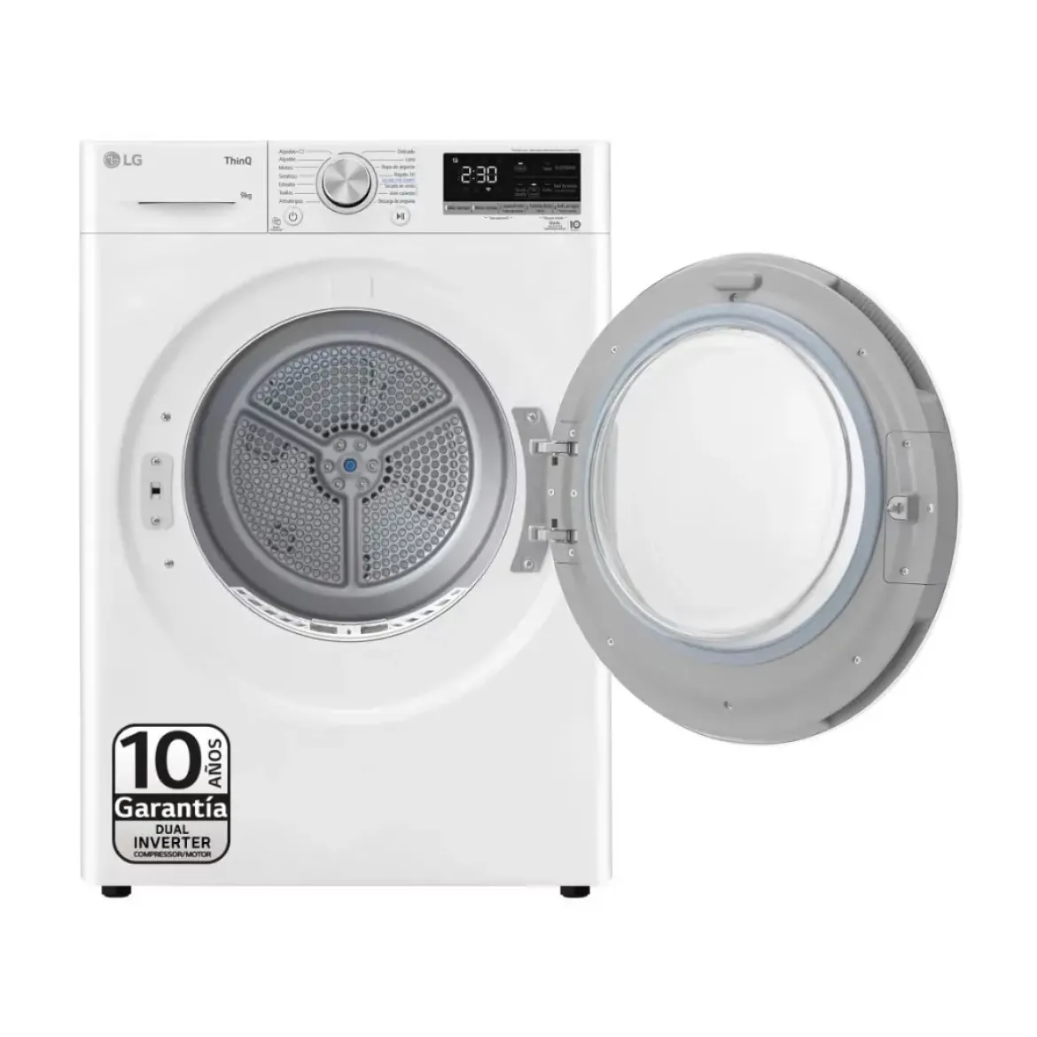 Secadora LG 9 kg Bomba Calor A++ Cristal RH90V5AV6N