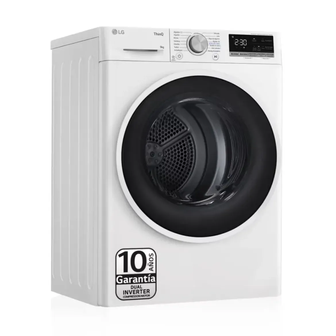 Secadora LG 9 kg Bomba Calor A++ Cristal RH90V5AV6N