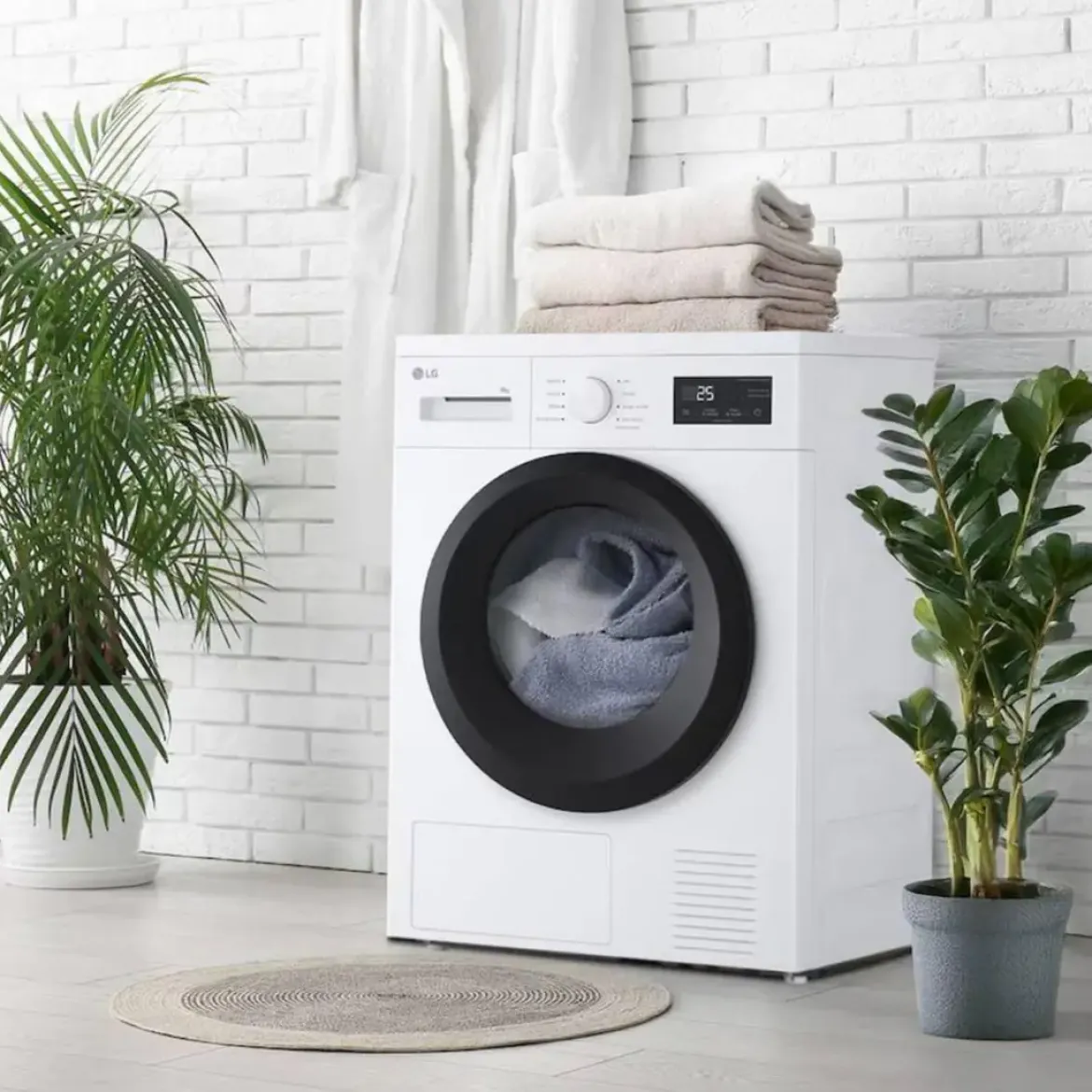 Secadora LG 8 kg Bomba Calor Clase D RHA1008NWK
