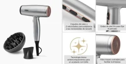 Secador BABYLISS iónico 2100W compacto D580DE