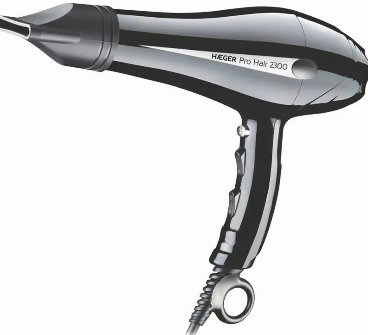 Secador HAEGER Pro Hair 2300 W con Difusor y Boquilla Fina HD230011B