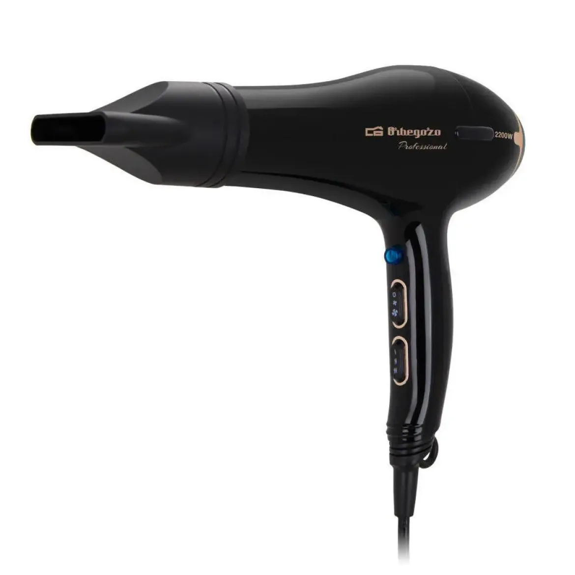 Secador Orbegozo 2200W 2 velocidades 3 temperaturas aire frío SE2206