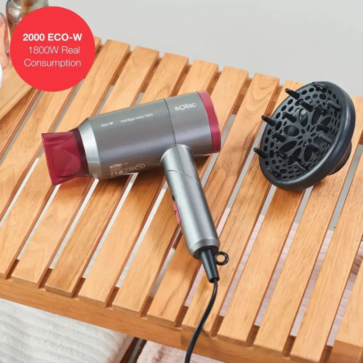 Secador SOLAC SV7015 Hair&Go 1800 W S90005500