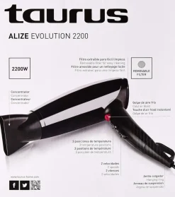 Secador TAURUS 2200w Alize Evolution 900381