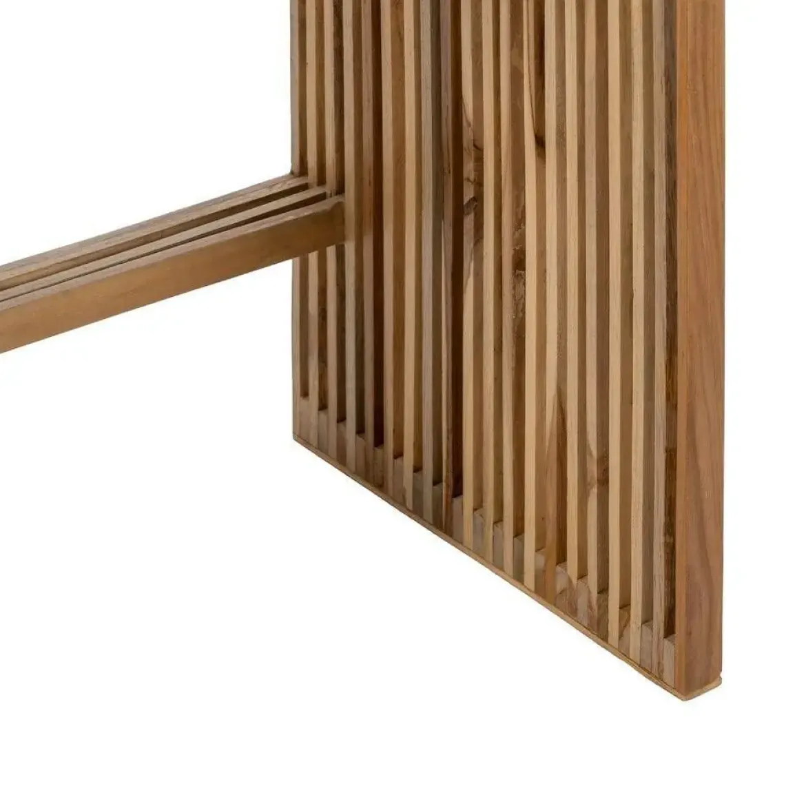Set 2 Banquetas Altas de Madera de Teca Natural Reciclada 614742