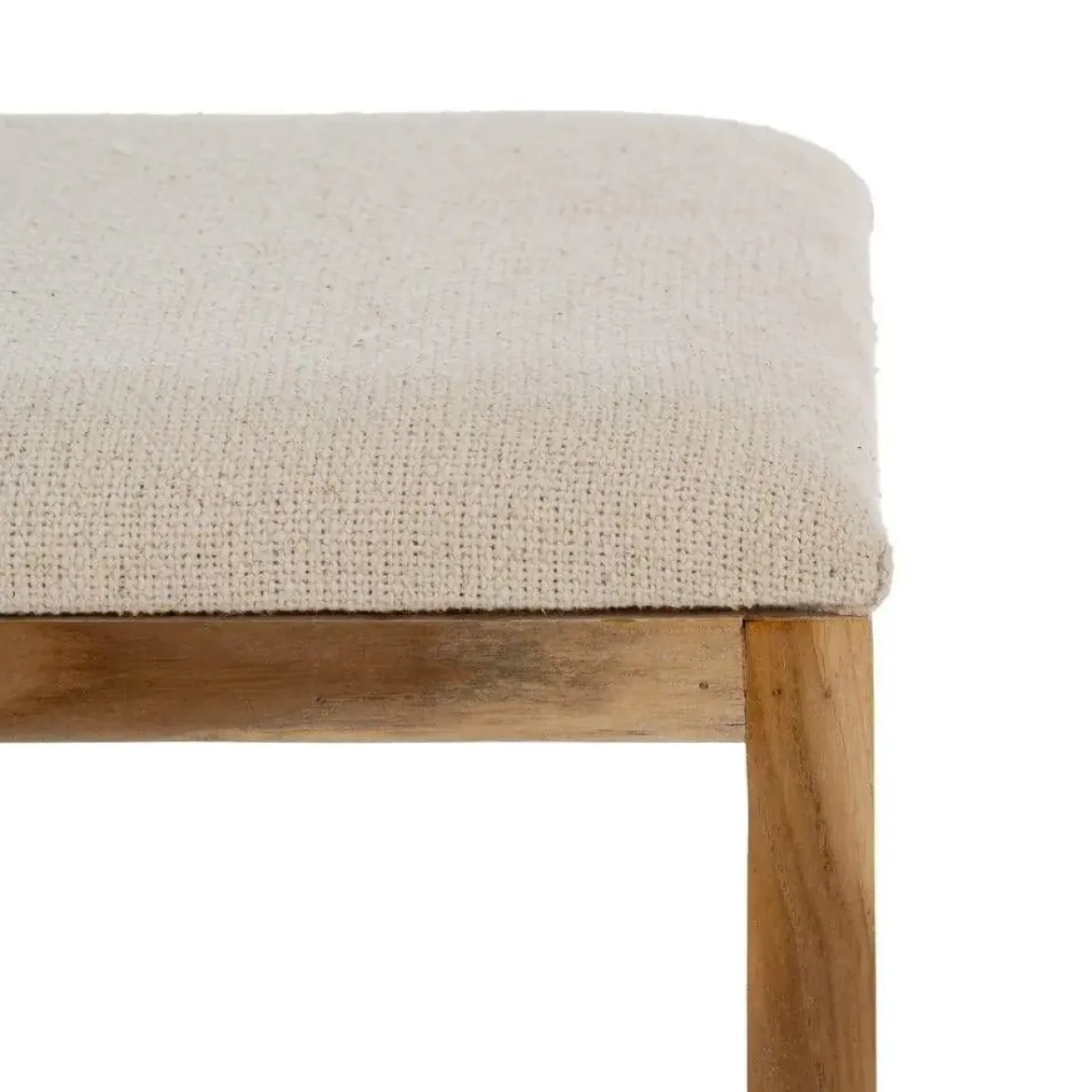 Set 2 Banquetas Altas de Madera de Teca Natural Reciclada 614742