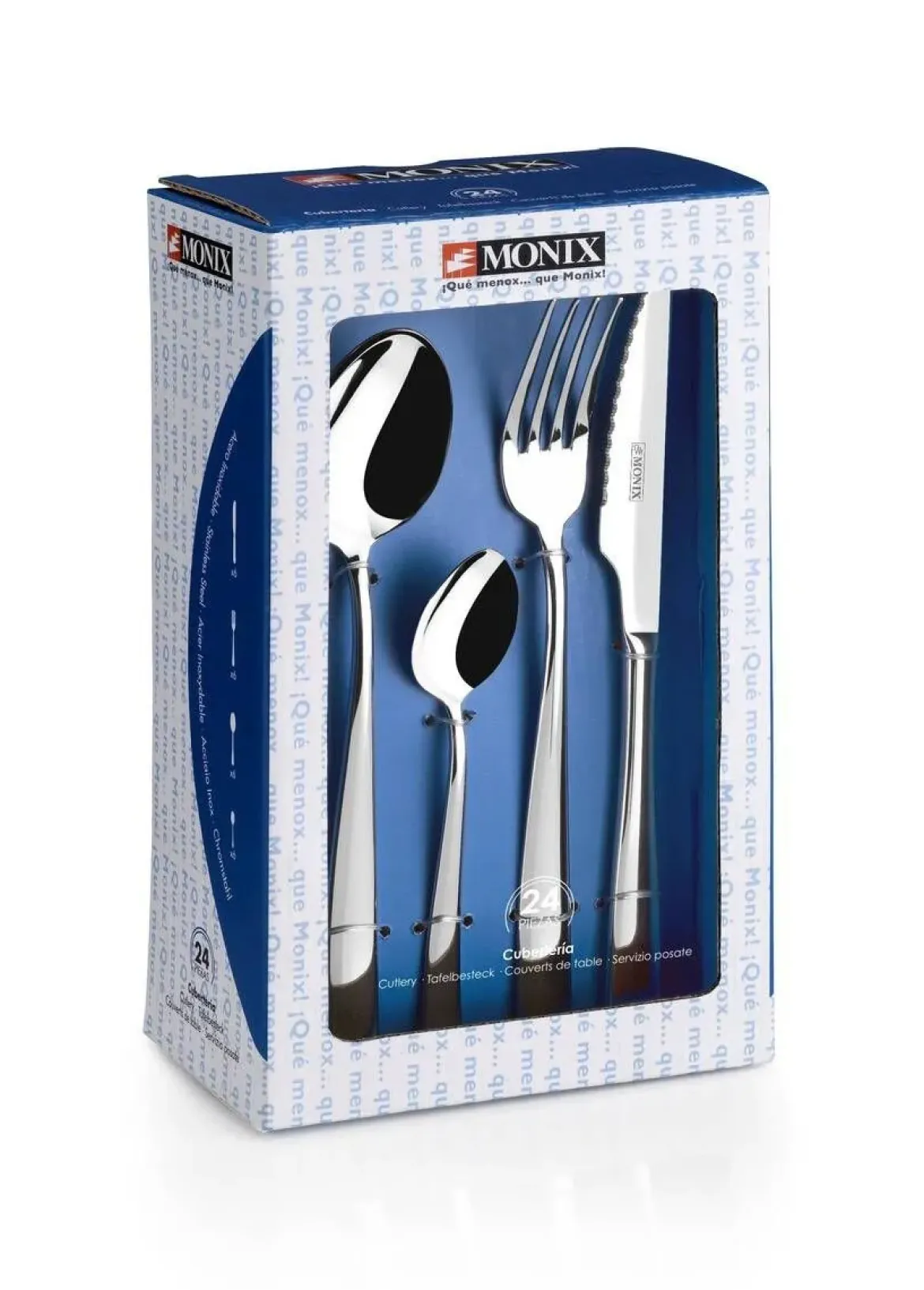 Set 24 cubiertos con Cuchillo Chuletero SIENA
