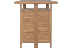 Set de Mueble Bar de Teca con Mesa Extensible y Taberetes MB-224647