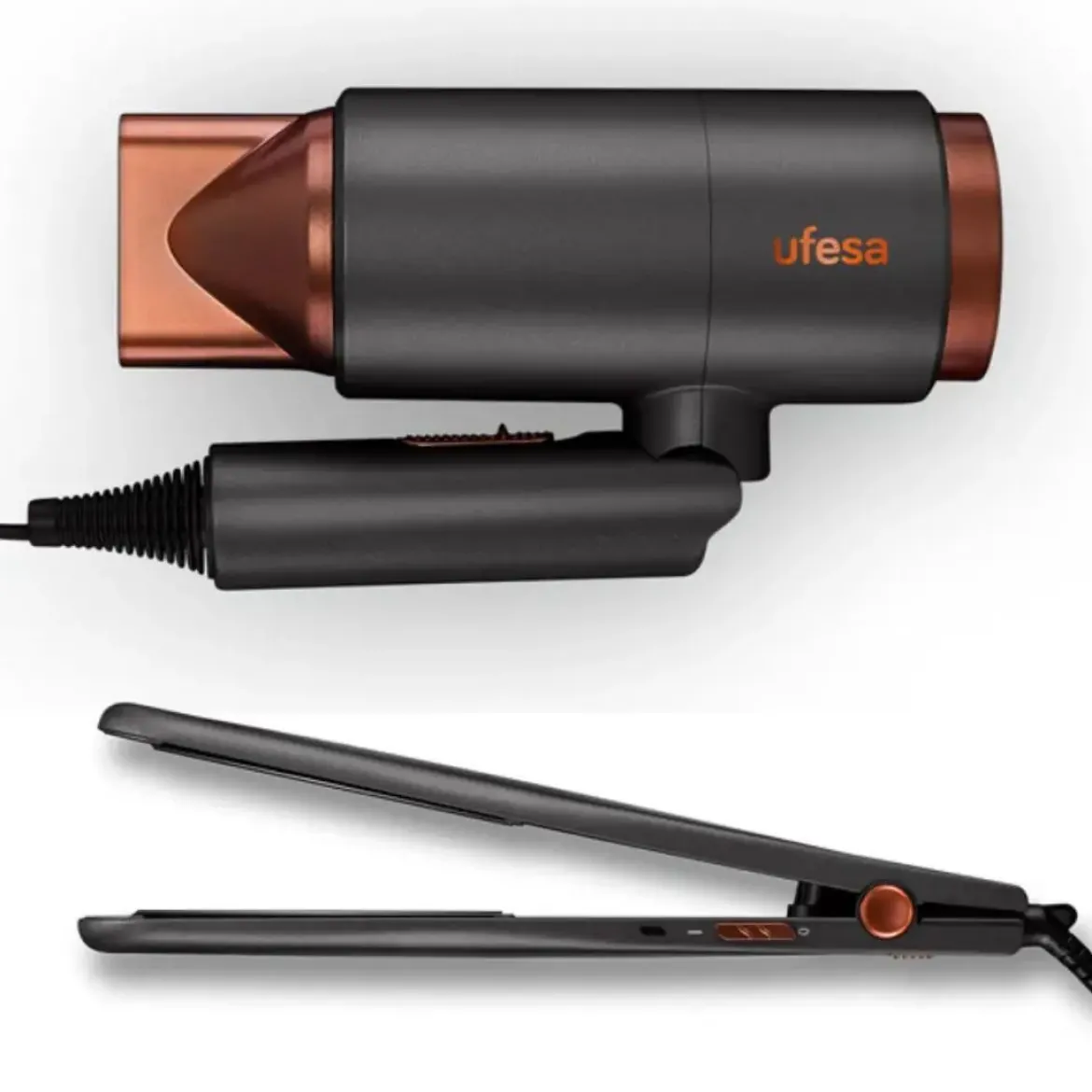 Set de Secador Plegable y Plancha de Pelo 200ºC BELLOS MYGLAMOURSET