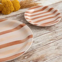 Set Vajilla de Cerámica Marrón 18 Piezas para 6 Personas CRETA QUID