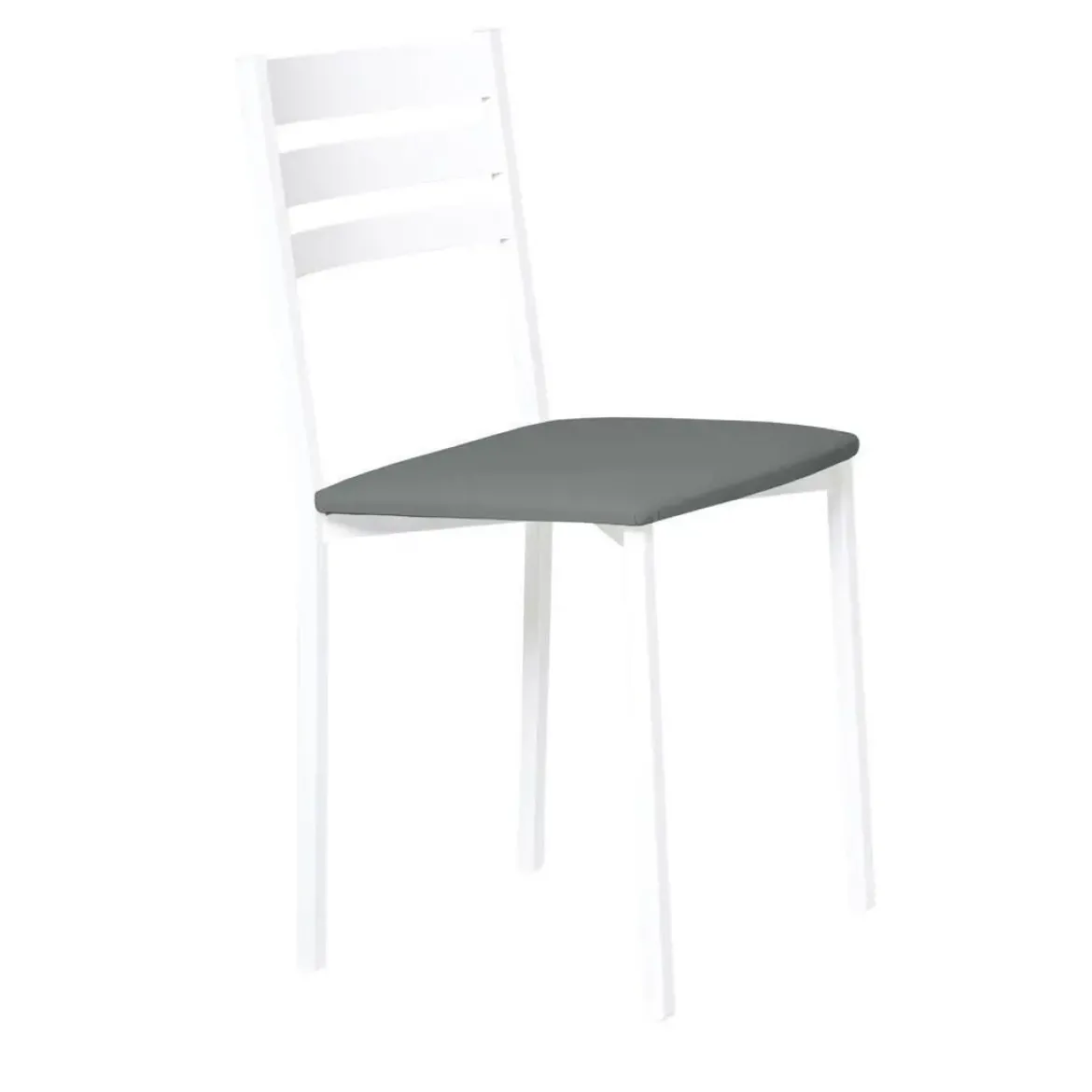 Silla de Cocina Blanca con Asiento Tapizado 787/BL
