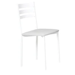 Silla de Cocina Blanca con Asiento Tapizado 787/BL