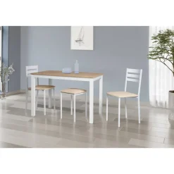Silla de Cocina Blanca con Asiento Tapizado 787/BL