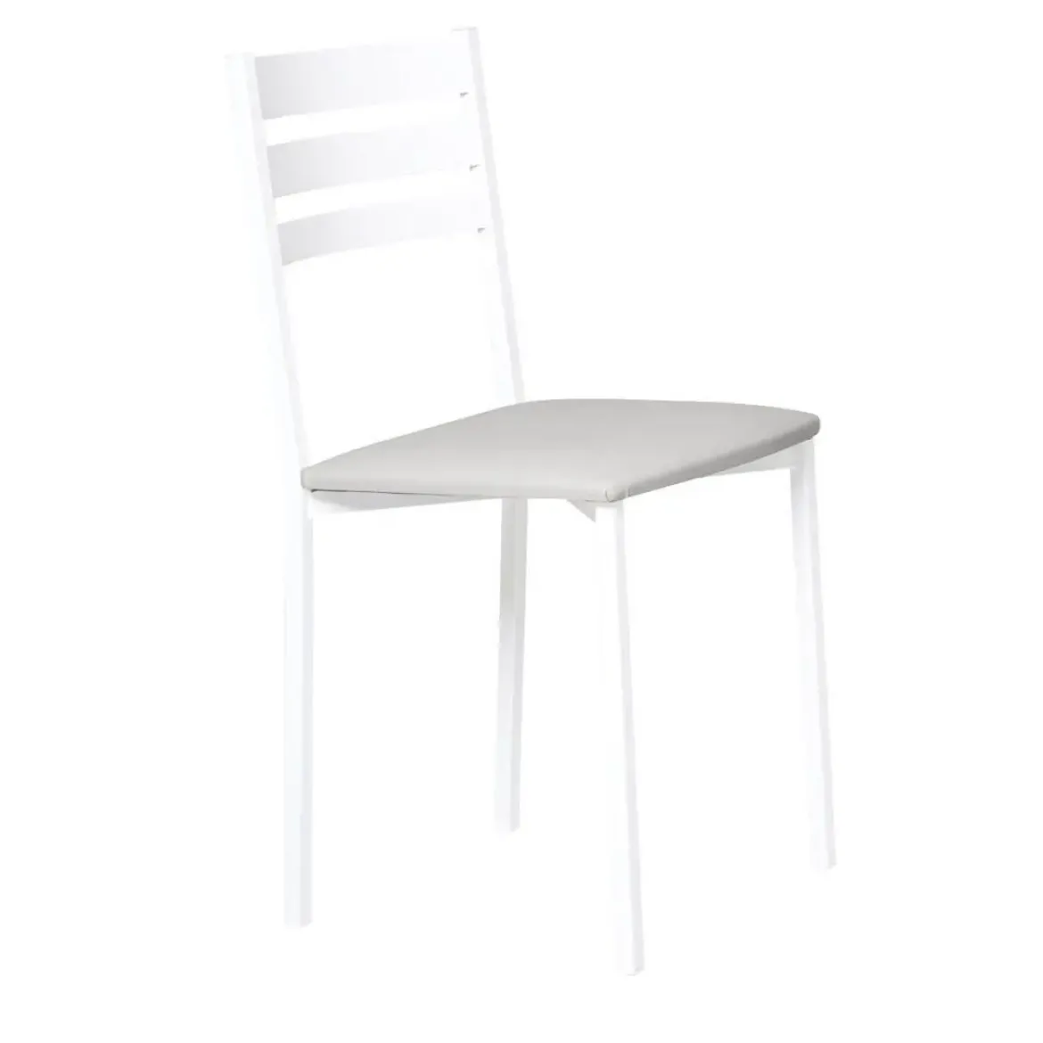 Silla de Cocina Blanca con Asiento Tapizado 787/BL