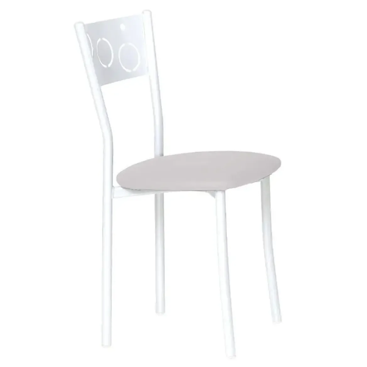 Silla de Cocina Blanca con Asiento Tapizado 919/BL
