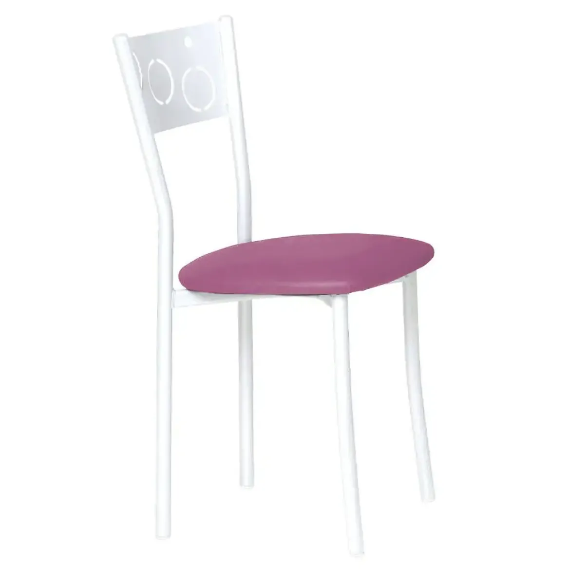 Silla de Cocina Blanca con Asiento Tapizado 919/BL