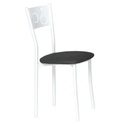 Silla de Cocina Blanca con Asiento Tapizado 919/BL