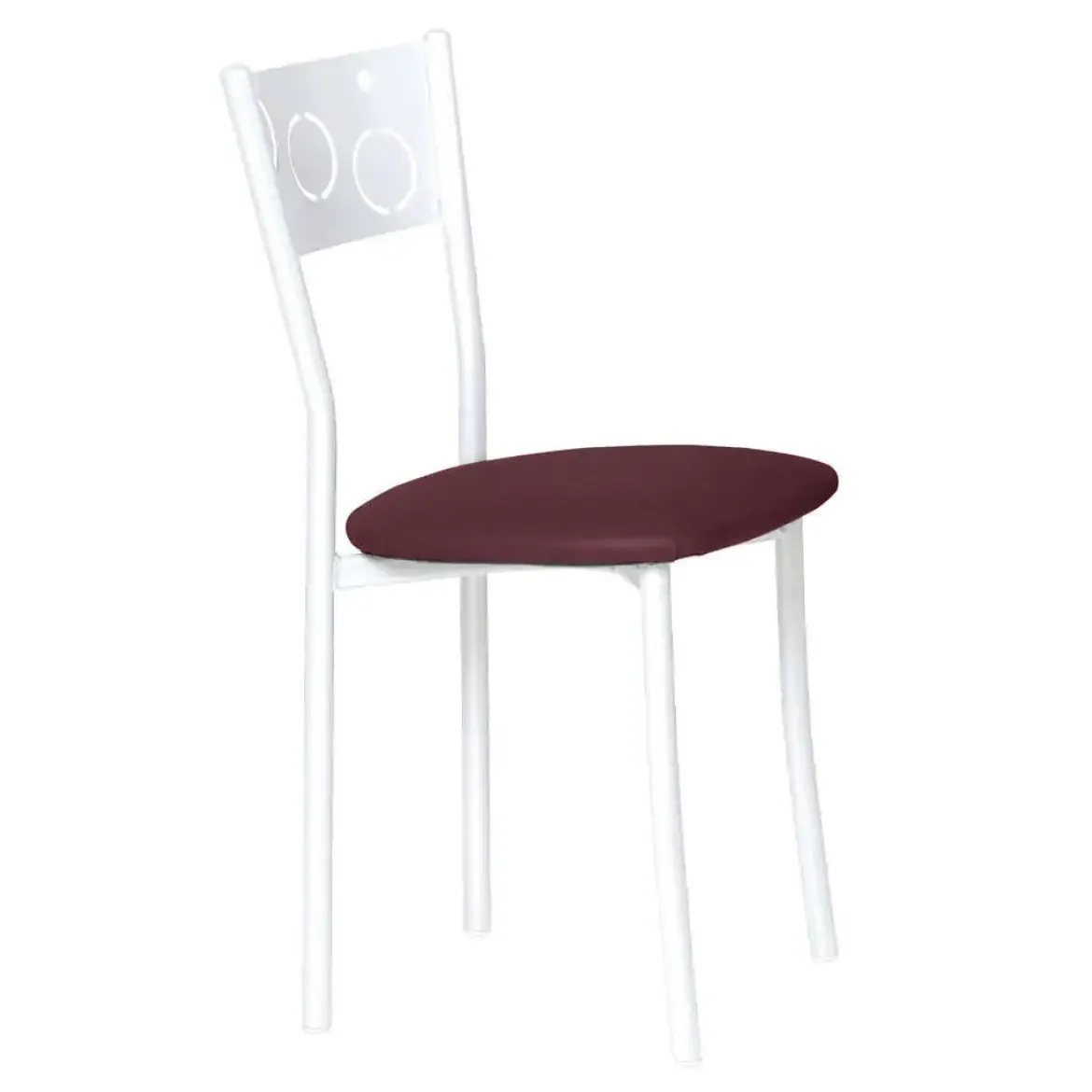 Silla de Cocina Blanca con Asiento Tapizado 919/BL