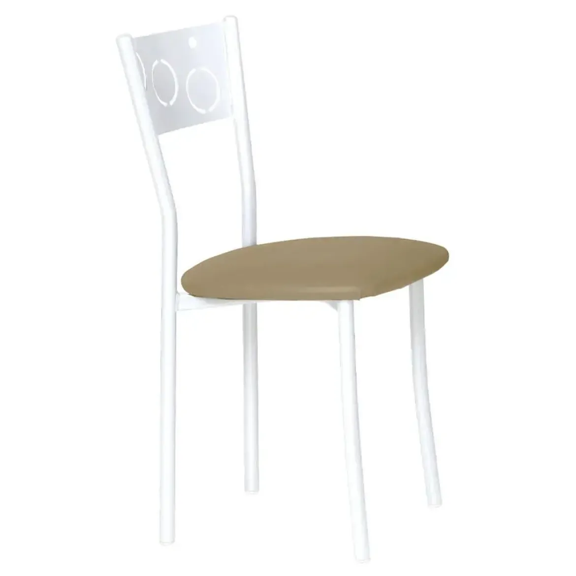 Silla de Cocina Blanca con Asiento Tapizado 919/BL