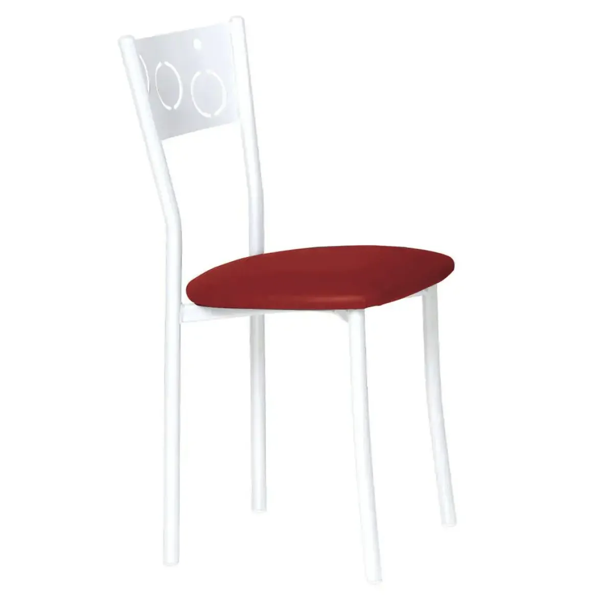 Silla de Cocina Blanca con Asiento Tapizado 919/BL
