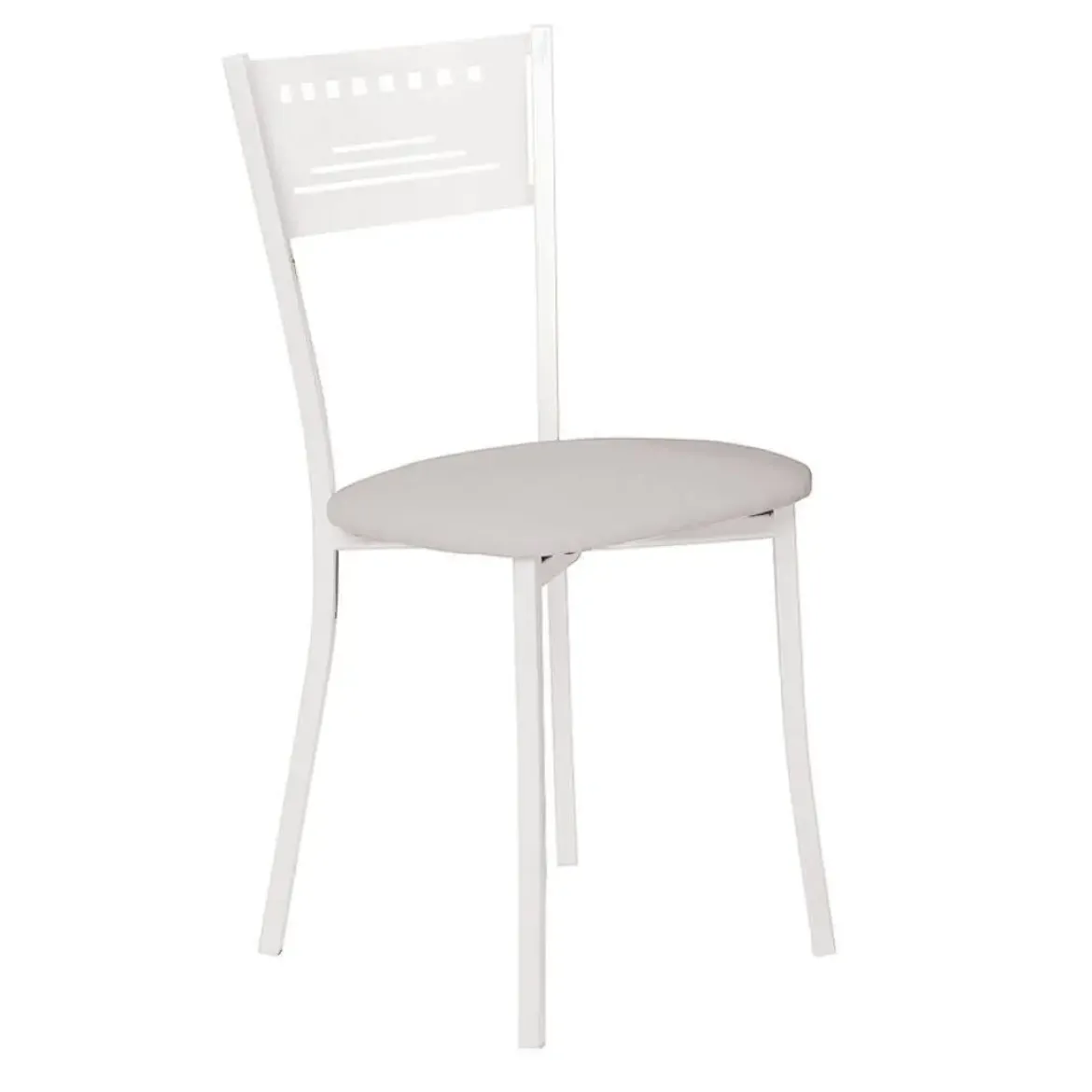 Silla de Cocina Blanca con Asiento Tapizado 919/BL