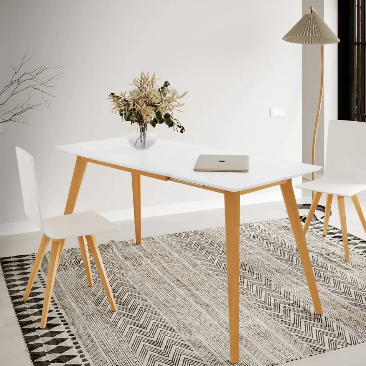 Silla de Cocina con Patas y Asiento de Madera LIVORNO
