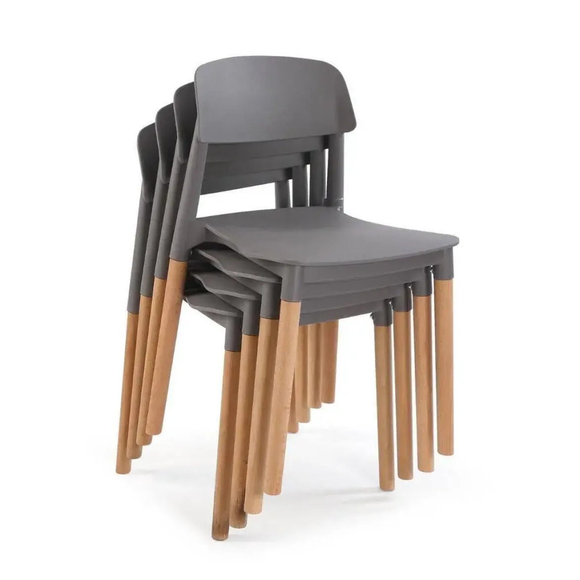 Silla de Cocina de Madera de Haya y Polipropileno 2202008