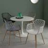 Silla de Comedor con Patas de Acero y Asiento PP OPTIK Negro 0733413