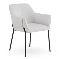 Silla de Comedor con Reposabrazos en Chenilla GABAR