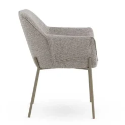 Silla de Comedor con Reposabrazos en Chenilla GABAR