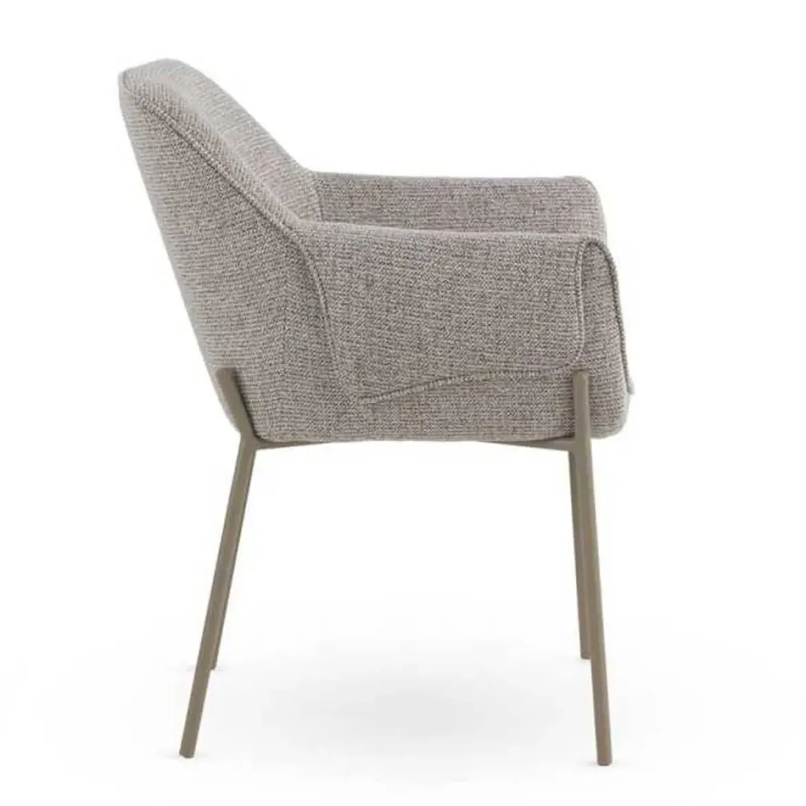 Silla de Comedor con Reposabrazos en Chenilla GABAR
