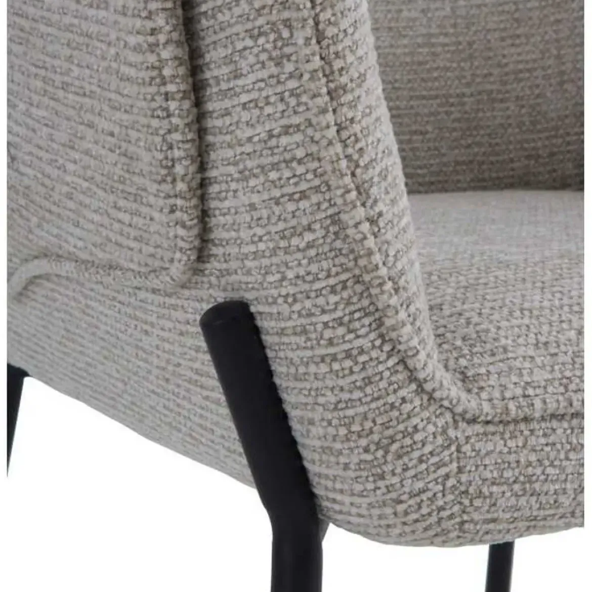 Silla de Comedor con Reposabrazos en Chenilla GABAR