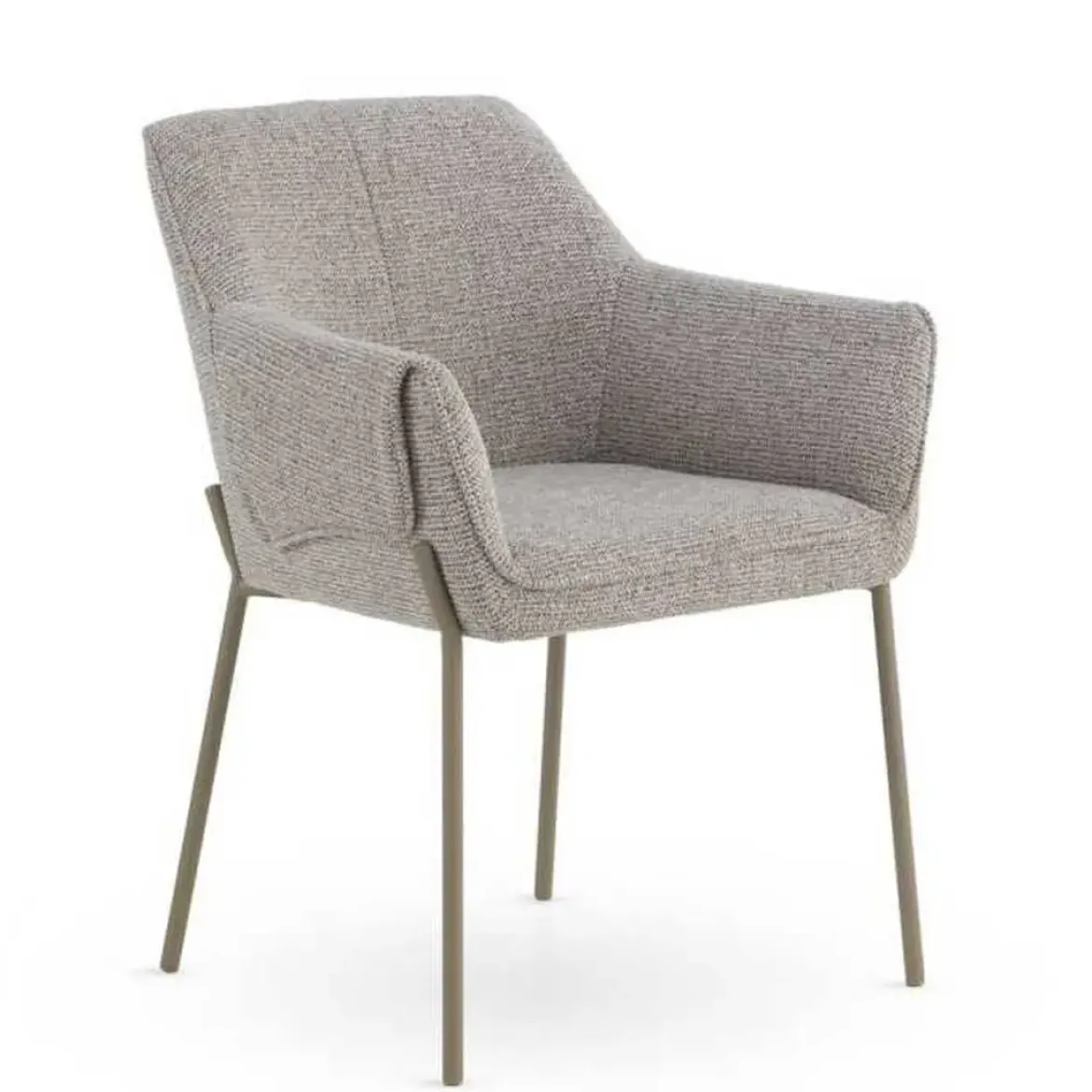 Silla de Comedor con Reposabrazos en Chenilla GABAR