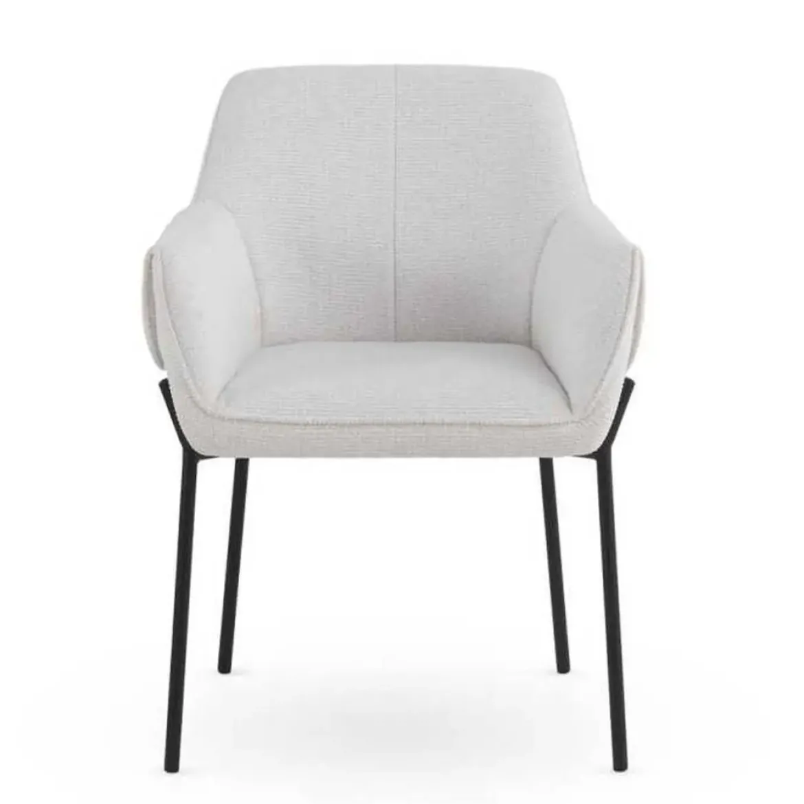 Silla de Comedor con Reposabrazos en Chenilla GABAR