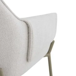 Silla de Comedor con Reposabrazos en Chenilla GABAR