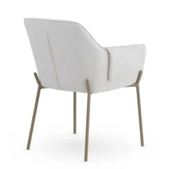 Silla de Comedor con Reposabrazos en Chenilla GABAR