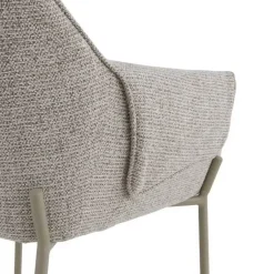 Silla de Comedor con Reposabrazos en Chenilla GABAR
