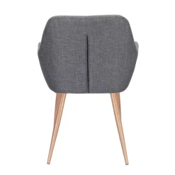 Silla de Comedor con Reposabrazos Tapizada en Tela ERIKA DC-3115