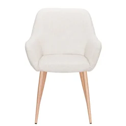 Silla de Comedor con Reposabrazos Tapizada en Tela ERIKA DC-3115