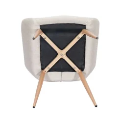Silla de Comedor con Reposabrazos Tapizada en Tela ERIKA DC-3115