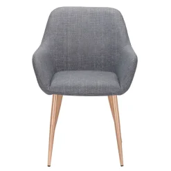Silla de Comedor con Reposabrazos Tapizada en Tela ERIKA DC-3115