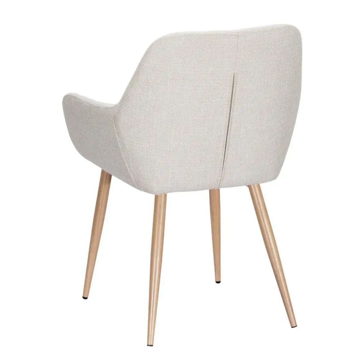 Silla de Comedor con Reposabrazos Tapizada en Tela ERIKA DC-3115