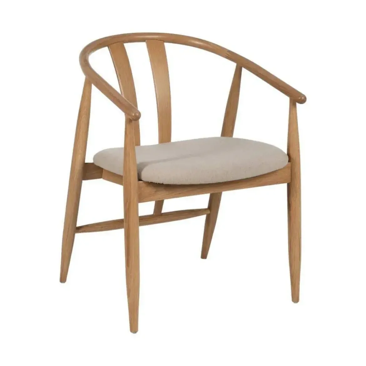 Silla de Comedor con Respaldo y Asiento Tapizado 61122