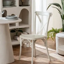 Silla de Comedor con Respaldo Cruzado de Polipropileno