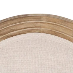 Silla de Comedor de Madera con Asiento de Lino 611286
