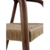 Silla de Comedor de Madera de Fresno con Asiento Trenzado GABAR 11587/1