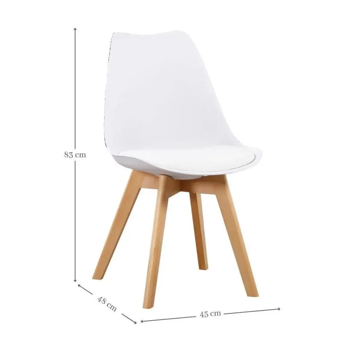 Silla de Comedor de Resina estilo Nórdico FINA