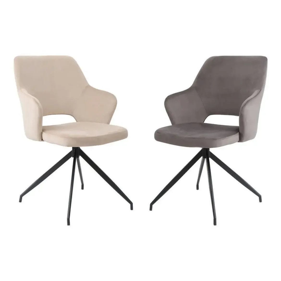 Silla de Comedor Giratoria con Reposabrazos KEMDAL